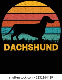 
Dachshund dog lovers t-shirts design
