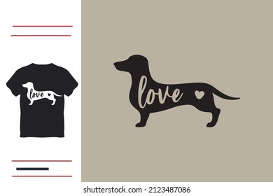 Dachshund dog owner t shirt design