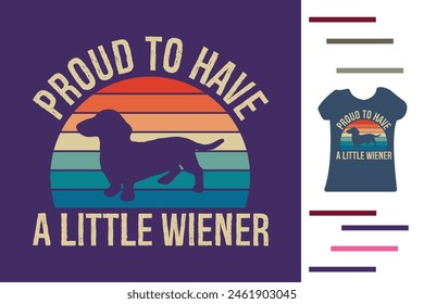 Dachshund dog person t shirt design