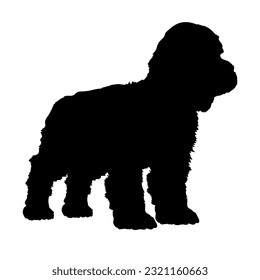 Dachshund Dog puppies silhouette. Baby dog silhouette. Puppy