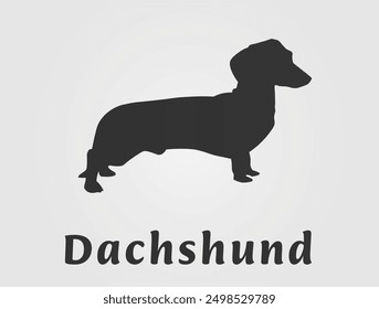 Dachshund Dog Silhouette vector art