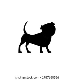 dachshund dog silhouette vector on a white background