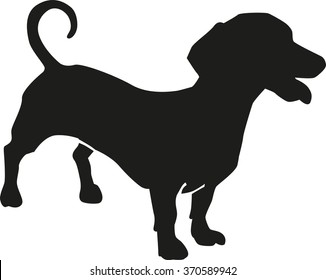 Dachshund sausage dog silhouette