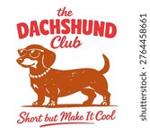 Dachshund Sausage Dog Vector Illustration Clipart