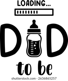 Dad to be announcement vector