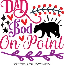 dad bod on point svg, Dad svg design ,Father's day svg design