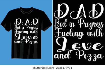 Bod de papá en progreso: Complicando con amor y camiseta de pizza, camiseta de papá con nombres de niños | Camiseta personalizada para papá | Camisa Personalizada Para Papá | Camisa del Día del Padre 
