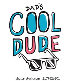 Dad Cool Dude boys t shirt design