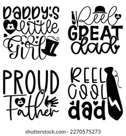 Papa Papa - Frohes Vatertag T-Shirt und SVG Design Paket. Vector EPS Editable File Bundle, können Sie dieses Paket herunterladen.