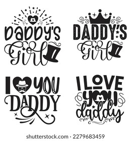 Dad Daddy  T-shirt And SVG Design Bundle. Dad Daddy Vector EPS Editable File Bundle, can you download this bundle.