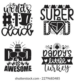 Dad Daddy  T-shirt And SVG Design Bundle. Dad Daddy Vector EPS Editable File Bundle, can you download this bundle.