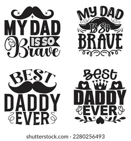 Dad Daddy T-shirt And SVG Design Bundle. Dad Daddy SVG Quotes T shirt Design Bundle, Vector EPS Editable Files, Can You Download This File svg