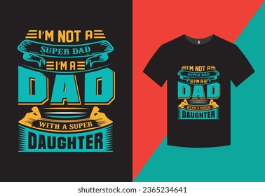 Dad and Daugher T-shirt Design