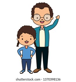 dad and daughter