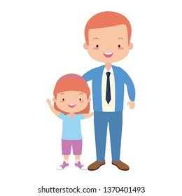dad and daughter