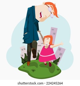 Dad and Daughter