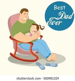 dad and daughter. fatherhood. childhood. paternal feelings. love for children