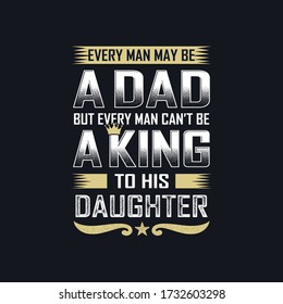 dad and daughter t shirts card mug print design vector template 