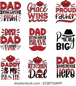 Dad Design , Funny Dad Design Bundle