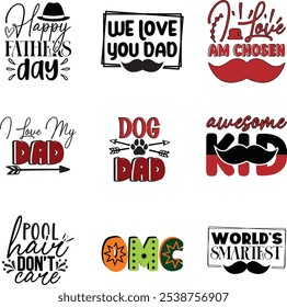 Dad Design , Funny Dad Design Bundle