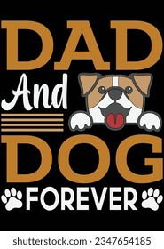 Dad And Dog Forever eps cut file for cutting machine