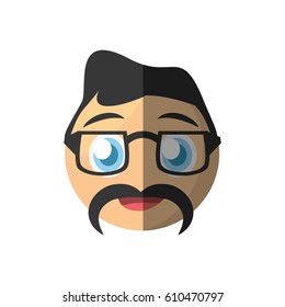 dad emoticon cartoon design vector illustration eps 10