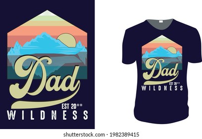 Dad Est. father's day T-Shirt, father's day Vector graphic for t shirt. Vector graphic, typographic poster or t-shirt. father's day style background, logo.
