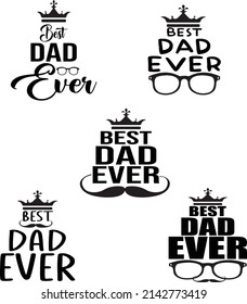 DAD Ever t-shirt design. Father's Day.