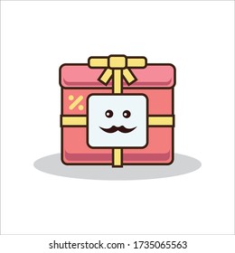 Dad Father Expression of Discount Online Shopping Gift Vector Design