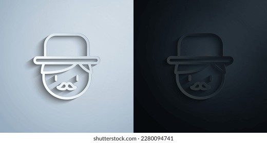 Dad, father paper icon with shadow effect vector illuistration design