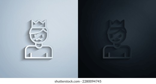 Dad, father paper icon with shadow effect vector illuistration design