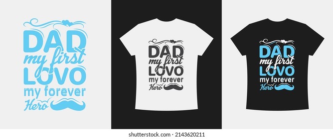 Dad, Father's Day T-shirt Design Template