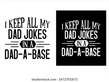 Dad fathers day typography t shirt design vector, print design