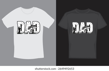 Dad Fishing T-Shirt Design Father's Day