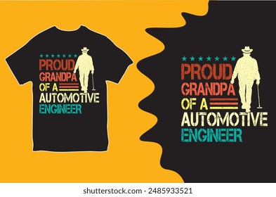 Dad and grandpa Typography t-shirt design for grandparents day.