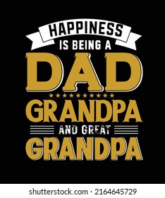 Dad and great grandpa t-shirt design 