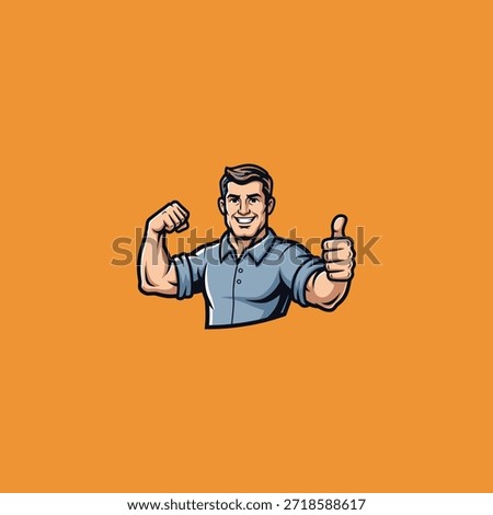 Dad icon flat vector design.