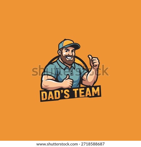 Dad icon flat vector design.
