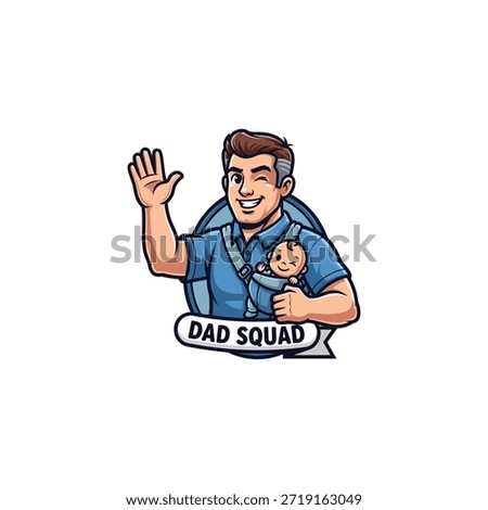 Dad icon flat vector design.