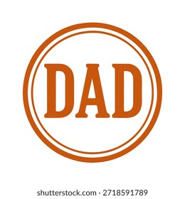 dad icon logo seal vector on white background
Vector stamp icon