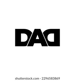 DAD initial letter monogram logo