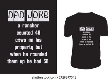 dad joke- Father's day t shirts design, Happy Father's Day. Vector graphic, typographic poster or t-shirt.