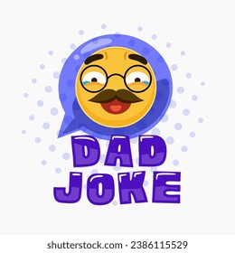 A Dad Joke Label with a laugh emoticon.