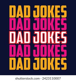 "Dad joke Loading" . Funny dad joke saying, Fathers day gifts, T-shirt mock up vector. Eps 10 vector