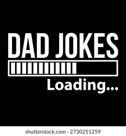 Dad Jokes Carregando T-SHIRT Design arquivo vetorial