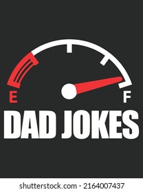 Dad Jokes Speeds Vector illustration. Father day background