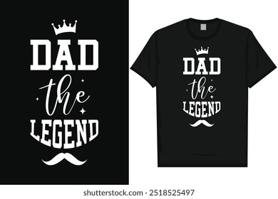 Papa die Legende glücklich Vater Tag Typografie Hemd Design