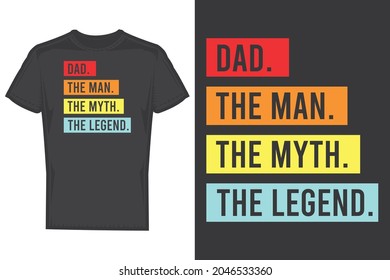 Dad the legend t shirt design