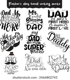 Dad lettering handwriting craft art 