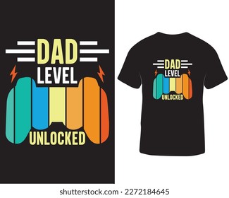 Diseño de camisetas de juego desbloqueadas a nivel de papá